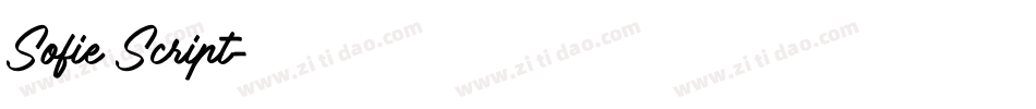 Sofie Script字体转换